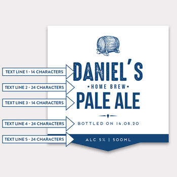 Personalised Home Brew Beer Bottle Labels, 5 of 7