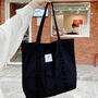 Black Canvas Lightweight Laptop Bags, Everyday Work Bag, thumbnail 3 of 5
