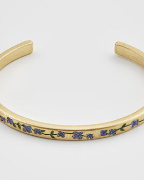 Gold Forget Me Not Bangle, 6 of 9
