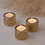 Gordes Hand Engraved Brass Tealight Holders, thumbnail 1 of 5