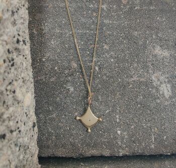 9ct Gold Bobble And Twinkle Kite Gemstone Necklace, 4 of 4