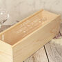 Botanical Frame Wedding Bottle Box With Clear Lid, thumbnail 3 of 3