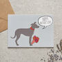 Lurcher Mother's Day Card Mum Card From The Dog, thumbnail 1 of 12