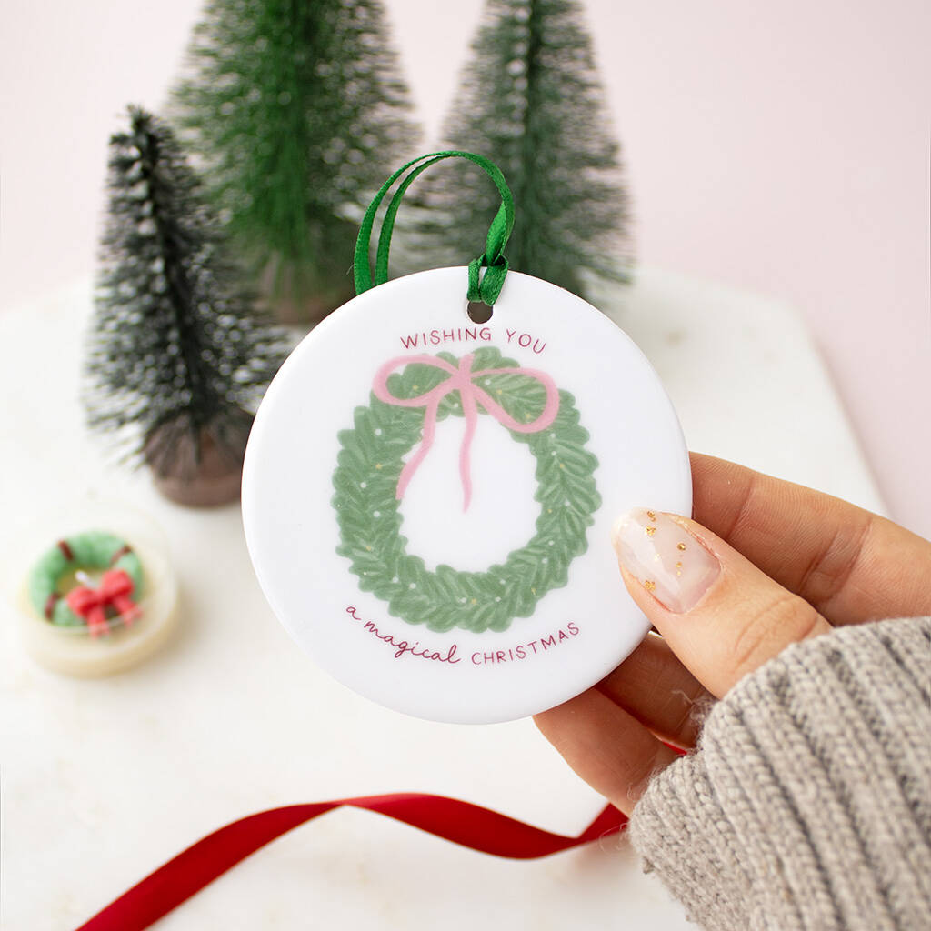 Wishing You A Magical Christmas Ceramic Keepsake