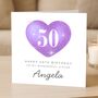 50th Birthday Card For Sister, Personalised For Her, thumbnail 1 of 8