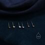 Sterling Silver Extra Tiny Triangle Pyramid Stud Earrings, thumbnail 4 of 11