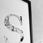 'Letter S' Linear Illustration Print, thumbnail 5 of 7