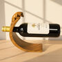 Rabbit And Squirrel Balancing Wooden Wine Bottle Holder, thumbnail 9 of 12