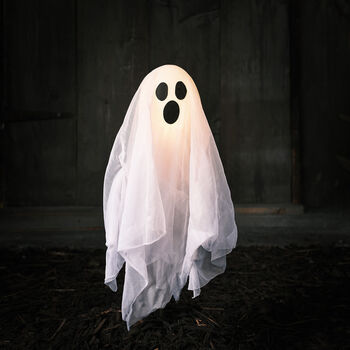 Halloween Light Up LED Ghost Stake Light, 3 of 3