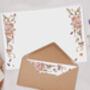 A4 Landscape Letter Writing Paper With Flower And Bow Design, thumbnail 4 of 4