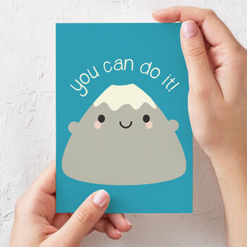 'You Can Do It!' Kawaii Mountain Card, 3 of 5