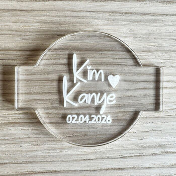 Personalised Wedding Icing Debosser For Cakes, 3 of 4