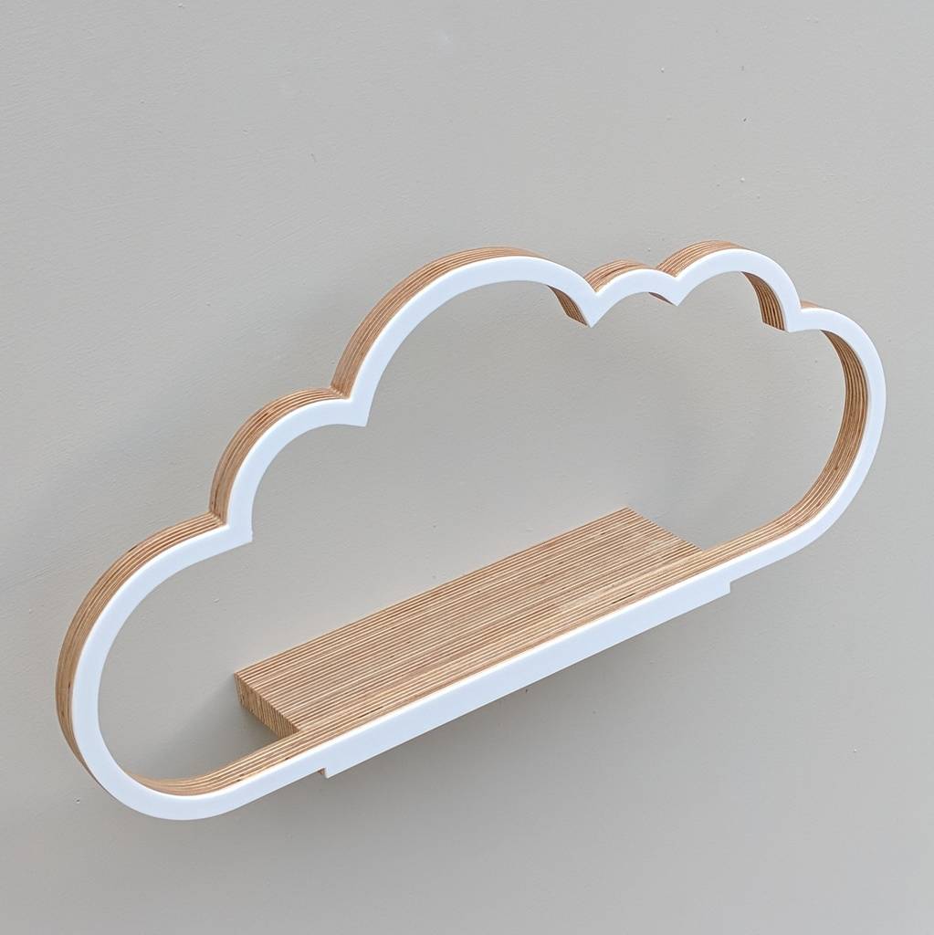 modern wooden cloud shelf by youbadcat