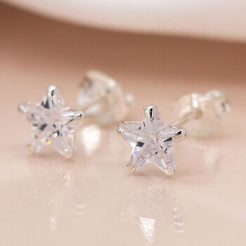 Tiny Sterling Silver Star Stud Earrings, 4 of 8