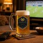 Personalised Pint Glass Tankard, Beer Gift For Dad Or Grandad, thumbnail 2 of 4