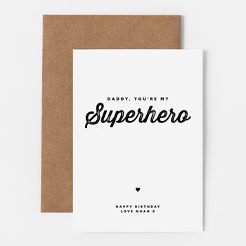 Daddy, You're My Superhero Father's Day Card, 2 of 3