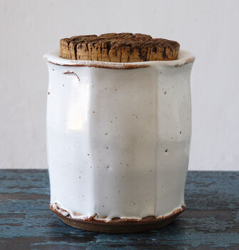 Hand Thrown Jar With Cork Lid, 7 of 10