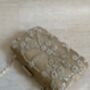 Dark Gold Pearl Rectangular Clutch Bag, thumbnail 6 of 10