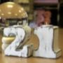 21st Birthday Candle Wooden Letters Decoration Gift, thumbnail 2 of 5