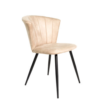 Bourne Moleskin Oyster Cream Set Of Two Dining Chairs, 3 of 6