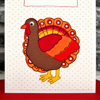 'Christmas Turkey' Personalised Christmas Card, 2 of 3