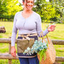 Personalised Embroidered Organic Gardening Waist Apron, thumbnail 6 of 8