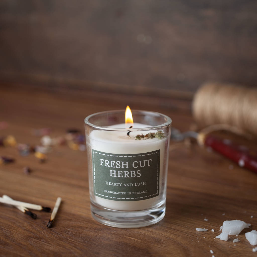 Scented Glass Candles With Petals 20 Hour Burn Time By The Country Candle Company