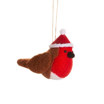 Personalised Robin Christmas Decoration, 2 of 4