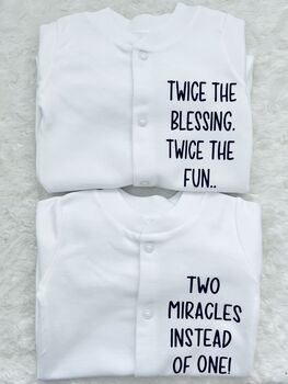 Twice The Blessing Twin Baby Gift, 4 of 11