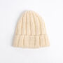 Alpaca Hat Easy Knitting Kit Ivory, thumbnail 2 of 3