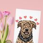 Persoanlised Airedale Terrier Owner Valentines Day Card, thumbnail 1 of 12