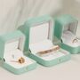 Cannes D’or Gold Mint Blossom Ombré Travel Jewelery Box, thumbnail 3 of 5