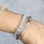Chunky Aquamarine Stretch Bracelet, thumbnail 3 of 10