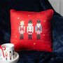 Square Nutcracker Cushion, thumbnail 1 of 2