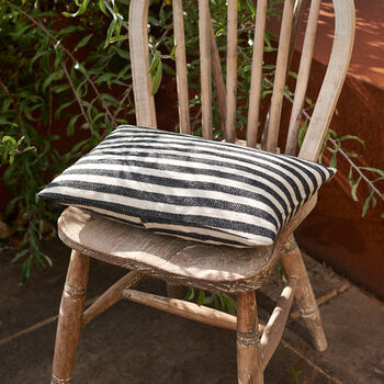 Striped Canvas Cushion, 10 of 12