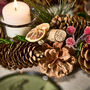 Natural Christmas Candle Holder Centrepiece, thumbnail 4 of 6