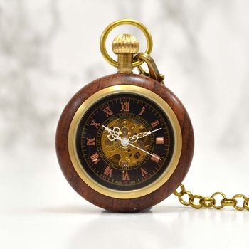 Wooden Personalised Pocket Watch, 2 of 4