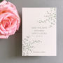 Delicate Foliage Save The Date Card, thumbnail 1 of 10