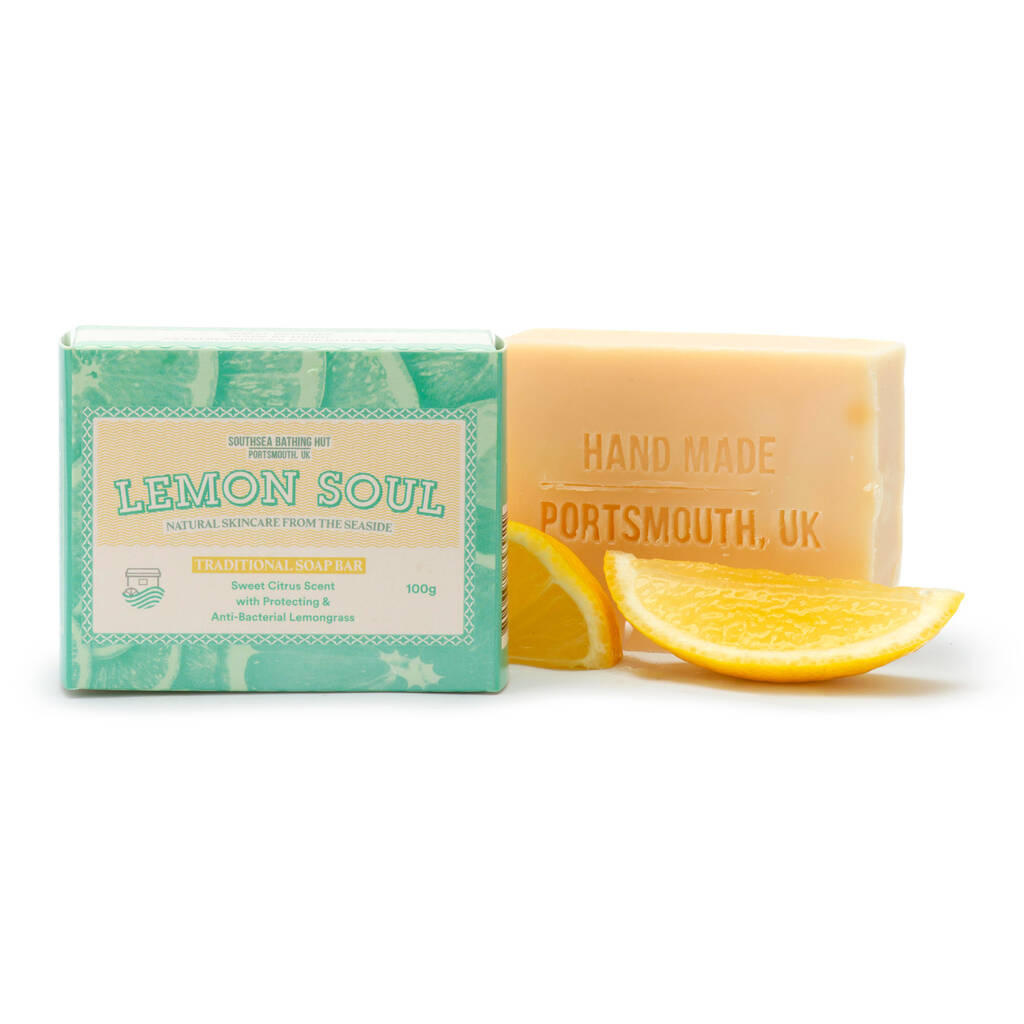 Artisan Soap Bar Lemon Soul By Southsea Bathing Hut
