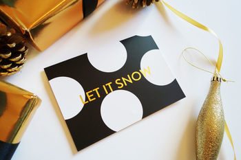 Modern Luxury Gold Foil Christmas Card, 2 of 2