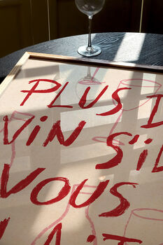 French Inspired More Wine Please Unframed Art Print, 9 of 10