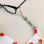 Cherry Print Scarf Glasses Chain, thumbnail 3 of 4