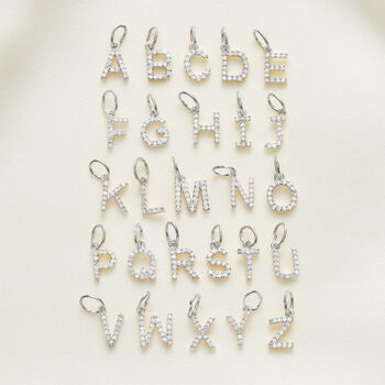 Tiny Diamond Letter Necklace, 2 of 12