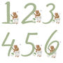 Personalised Painted Numbers Birthday Card Green, thumbnail 4 of 5