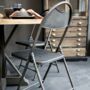 A Pair Of Factory Style Folding Chairs, thumbnail 1 of 3