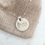 Sterling Silver And Shell Personalised Mummy Necklace, thumbnail 7 of 8