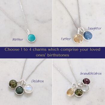 The 'VIP' Friends And Family Birthstone Necklace, Silver, 2 of 12