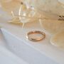 Personalised 9ct Gold D Shape Wedding Ring, thumbnail 3 of 6
