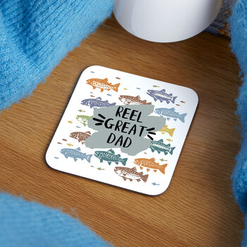 Choose Your Message Fishing Coaster, 2 of 6