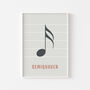Semiquaver Note Print | Music Theory Poster, thumbnail 9 of 10